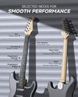      Donner Dst-80 Electric Guitar With Amp Bag Strap Tuner Solid Body Hss Pickup