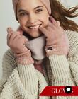 Victoria s Secret Pink Bling Sparkle Winter Knit Gloves New In Pack   With Tags