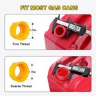 2x Replacement Gas Can Spout Nozzle Vent Kit For Plastic Gas Cans Old Style Cap