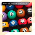 Black Edition Pool Balls  Billiard Balls  Grade Aa  2-1 4  Regulation Size Set 