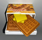 Vintage Fisher Price Fun With Food Breakfast Waffles W  Container   Butter