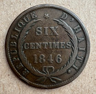 Haiti  6 Centimes  1846  An43  Km 28