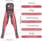 8  Self-adjusting Insulation Wire Stripper Cutter Crimper Terminal Tool Pliers
