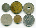 World   Lot Of  6  Vintage Coins     Lotoct6105