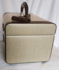 Vintage Dooney   Bourke Italy Hard Sided Large Train Case Luggage   Insert   Key