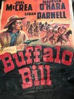 Vintage  buffalo Bill  Movie Poster Joel Mccrea  Maureen O   hara  Linda Darnell