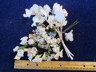 Vtg Millinery Flower Collection Faint Pink Sweet Pea 1  Apple Blossoms Ger H5139