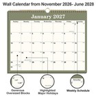 2027 Calendar - Monthly 2027-2028 Wall Calendar From November 2026 To June 20   