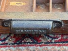 Antique Hamilton Marked Printer Drawer Tray Wood Shadowbox Display 32x16 5