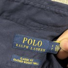 Polo Ralph Lauren Shirt Mens S Navy Long Sleeve Classic Fit Featherweight Twill