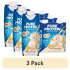 3 Pack - Pure Protein  Vanilla Complete Protein Shake  30g 11 Fl Oz  12 Ct