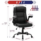Office Chair Wide Seat Computer Desk Chair High Back Leather Chair Adjustable