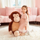 Giant Large Monkey Stuffed Animal Plush Toy For Children  brown  30 Inches 