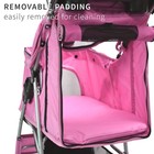 Vivo Four Wheel Pink Pet Stroller   Cat   Dog Foldable Cart