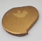 Vintage Elgin American Usa Embossed Heart Theater Drama Masks Kissing Compact   