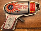 Vintage Atomic Gun Tin Toy Ray Gun Space Pistol Made In Japan Mid Century Sci-fi