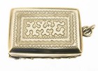 Georgian Solid Sterling Silver Vinaigrette Bir 1832 Clark   Smith