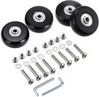 45mm X 18mm Luggage Suitcase Replacement Wheels  Rubber Swivel Caster Wheels    