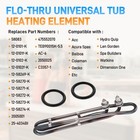5 5kw 240v Titanium Hot Tub Heater Element Flo-thru For Balboa Spa Swimming Pool