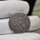 1775 Half Penny Coin Used In Colonial America Die Break Through Head