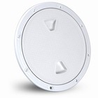 8 Inch Abs White Round Boat Marine Out Deck Plate Inspection Access Hatch Cover