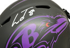 Lamar Jackson Signed Fullsize Helmet Eclipse Speed Football Helmet  jsa 