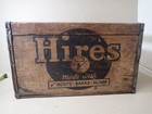 Early Hires Soda Wood Crate Wooden Box Made W  Roots Barks Herbs Toledo Ohio