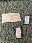 Vintage Sewing Needles   Notions 8 Pcs 2 Handmade 3 Books 2 Packets 1 Threader