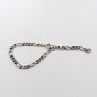 Sterling Silver Figaro Link Bracelet Grow With Me Child To Adult Up To 7 5in Vtg
