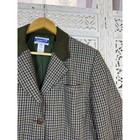 Vtg Pendleton Green Plaid Wool Blazer Womens Large Preppy Academia Career Work