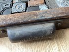 Antique Hamilton Wood Printer Drawer Letterpress Blocks Tray  Box 32    X 17    Old