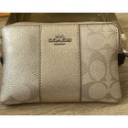 Coach Signature Corner Zip Wristlet In Gift Box New In Box