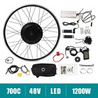 25   1200w 48v Electric Bicycle Front Wheel Hub Motor E-bike Conversion Kit 700c