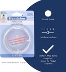Beadalon German Style Wire For Jewelry 16 Gauge   7 2 Ft  Silver Plated 