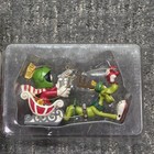 Vintage 90s Warner Bros Looney Tunes Marvin Martian Sleigh Christmas Ornament