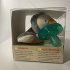 Wubbanub Baby Pacifier Soothie Penguin 0-6m Gray White