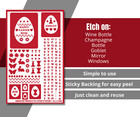Fun Easter Egg   Name Letters Glass Etching Stencil Reusable Armour Etch Design