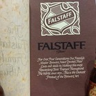 Vintage Falstaff Family Album Booklet Glass Beer Bottle Salt Pepper Shaker Set