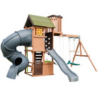 Kidkraft Tennyson Twist Wooden Outdoor Swing Set With Surf Swing Free Shipping