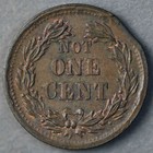 1863 Patriotic Civil War Token   not One Cent  86 357a Unc R-2 Clipped