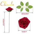 50pack Faux Fake Foam Rose Bulk For Diy Wedding Bouquet Baby Bridal Shower Party