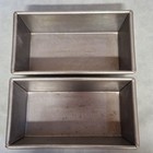 Williams Sonoma Heavy Metal 1 Lb Bread Loaf Pans 2 Folded Ends 9  X 5  X 2 75 