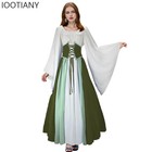Halloween Medieval Vintage Elf Fairy Costume Women s Renaissance Style Dress