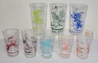 8 Vintage Li l Abner Drinking Glasses Federal Glass Co 