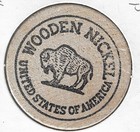 1984  Warren Ohio Coin Club 4th Annual Show  Token  Buffalo Wooden Nickel