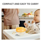  4pcs Portable Formula Dispenser Three Compartment Milk Powder Container Snack