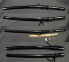 Sword Fittings Japanese Koshirae Wakizashi Tsuba Saya Tsuka Edo Period Antique