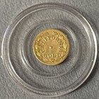 1859 California Gold  Indian - Wreath  Token Brilliant Unc  1 2 In   58 Gram
