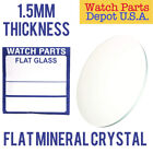 Round 1 50mm Thick Flat Watch Mineral Glass Crystal Replacement Size 17mm-50mm