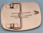 Vintage 1986 Silver John Deere Historical Trademark 1956 Tractor Belt Buckle